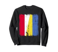 Poland Ukraine Half Flag Polish Ukrainian Heritage Sweatshirt