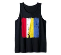 Poland Ukraine Half Flag Polish Ukrainian Heritage Tank Top