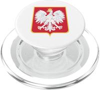 Poland White Eagle Coat Of Arms Polska Polish Family PopSockets PopGrip for MagSafe