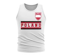 Poland Women's Womens Core Football Country Sleeveless Tee in White | Size: Medium Poland White M