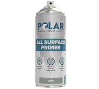 Polar All Surface Primer Spray Paint - Quick Drying Undercoat - Easy Spray Primer with Strong Adhesion - For Interior & Exterior Surfaces - Matt Grey - 400ml