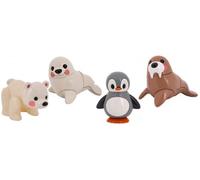 Polar Animal Family Set - Penguin, Walrus, Polar bear, Seal