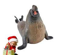 Polar Animal Figures, Winter Animal Figurines - Realistic Miniature Polar Mammals, Science and Education Cognition Ornaments, Home Meetings Cake Decorations