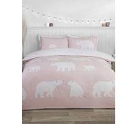Polar Bear Brushed Cotton - Blush / Single