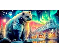 polar-bear 1000 Piece Adult Jigsaws Fun Present & Activity for Home Great Gift Idea Educational Game Decompression for Adults 38x52cm/1000pcs