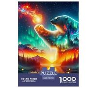 Polar Bear 1000 Piece Jigsaw Puzzle Family Game Creative Jigsaws Unique Challenge Game for Travel Gifts,Present 70x50cm/1000pcs