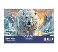 Polar Bear 1000 Piece Jigsaw Puzzle For Adults Challenging Game Stress Relief Puzzle Cultivate The Spirit of Teamwork For Adults Gifts 38x26cm/1000pcs