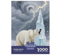 Polar Bear 1000 Piece Jigsaw Puzzles for Adults Family Challenge Toys Cute Pets Home Decors Family Puzzle Game Birthday Gifts 70x50cm/1000pcs