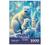 Polar Bear, 1000-piece Jigsaw, Rewarding And Creative Challenge, Great for Gifting Or Decorative Display, Suitable for Ages 8+, 38x26cm/1000pcs