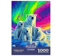 Polar Bear, 1000-piece Puzzle, Boosts Memory And Problem-solving Skills, Great for Display Or Keepsakes, Suitable for Ages 10+, 38x26cm/1000pcs