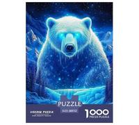 Polar Bear, 1000-piece Puzzle Set, Mindful Entertainment for Quiet Evenings, Perfect for Collectors Or Creative Interiors, Suitable for Ages 14+, 52x38cm/1000pcs