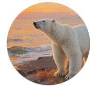 Polar Bear 1000 Piece Wildlife Jigsaw Puzzles Colourful Educational Games for Adults And Kids 1000pcs (67.5x67.5cm)
