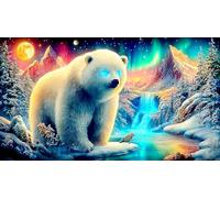 polar-bear 1000 Pieces Adult Jigsaws Educational Game Decompression Fun and Challenging Family Game for Adults and Kids Age 12 Years Up 38x52cm/1000pcs