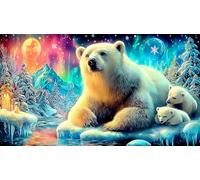 polar-bear 1000 Pieces Jigsaw Puzzles for Adults Educational Games Jigsaw Puzzle Home Decoration for Family Decorations 38x26cm/1000pcs