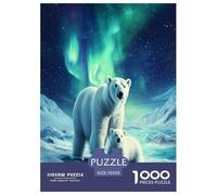 Polar Bear 1000 Pieces Jigsaw Puzzles For Adults Educational Games Stress Relieving Entertainment Cultivate The Spirit of Teamwork for Adults And Kids, Age 12 Years Up 70x50cm/1000pcs