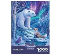 Polar Bear 1000 Pieces Paper Jigsaw Puzzle Impossible Puzzle Educational Games for Adults And Kids 38x26cm/1000pcs