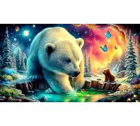 polar-bear 1000Pc Jigsaw Puzzles for Adults and Kids Age 12 Years + Impossible Hard Difficult Great Gift Idea 70x50cm/1000pcs