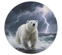 Polar Bear 1000pcs Wildlife Jigsaw Puzzles What Happens Next Beautiful Decoration for Adults And Kids 1000pcs (67.5x67.5cm)