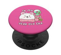 Polar Bear 9th Birthday In My 9 Year Old Era Cute Animal PopSockets Adhesive PopGrip