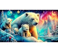 polar-bear Adult Jigsaws 1000 Piece Puzzle Game Challenging Puzzles for Wall Decoration and Gifts Great Gift Idea 38x26cm/1000pcs