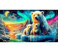 polar-bear Adult Jigsaws Puzzle 1000 Piece Fun Present & Activity for Home Educational Games Great Gift Idea for Adults Kids 70x50cm/1000pcs