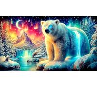 polar-bear Adult Jigsaws Puzzle 1000 Piece Fun Present & Activity for Home Educational Games Great Gift Idea for Adults Kids 38x52cm/1000pcs