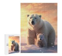 Polar Bear And Cub Jigsaw Puzzle, 500 PCS, Indoor Activity for The Home, Screen-free Entertainment for Adults And Families