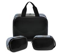 Polar Bear Arctic Makeup Bag for Women Men, Bear Translucent Cosmetic Bag Wash Pouch Shower Bag 3 Pcs Travel Toiletry Toiletries Cosmetic Organizer