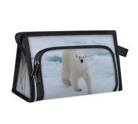 Polar Bear Arctic Travel Toiletry Bag for Women Men Girls Boys Bear Multifunctional Makeup Pouch Bag Wash Toiletries Cosmetic Organizer Shower Bag