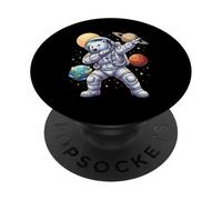 Polar Bear Astronaut Dabbing Funny Space Animal for Kids PopSockets Adhesive PopGrip
