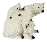 Polar Bear Bear Polar Bear Family Mother And Babies Figurine