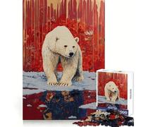 Polar Bear Caged on ICe 1000 Piece Jigsaws for Teenagers Brain Tease Toy Soothing Play Premium Cut (38x26cm)