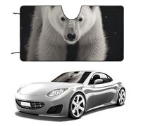 Polar Bear Car Windshield Sun Shade Keep Car Interior Cool 51"x28" Folding Front Window Sun Shade, Heat Shield for SUV, Truck, Blocks UV