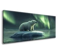 Polar Bear Diamond Art Kits, Aurora Diamond Painting Kits for Adults Large 12x24inch, 5D Dimond Art Arts and Crafts for Adults DIY Rhinestones Embroidery for Beginner, Room Wall Decor -zzg2508A0