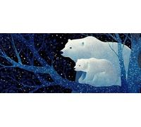 Polar Bear Diamond Painting Kits for Adults, Pattern Forest Diamond Art 5D DIY Full Round Drill Gem Crystal Art Kits Crafts for Adults for Home Room Decor, Bedroom Decor, Gifts 30 * 60cm -yym26030D