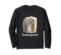 Polar Bear Endangered Animal Species Long Sleeve T-Shirt