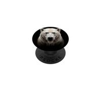 Polar Bear Face Arctic Wildlife Nature Animal Bear PopSockets Adhesive PopGrip