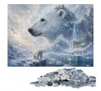 Polar Bear Guardian of the Northern Pole Jigsaw Puzzle, 300 Pieces | Jigsaw Puzzle Gift - visual matching for a more organised build on quiet evenings.