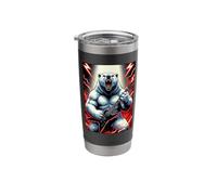 Polar Bear Guitarist Stainless Steel Insulated Tumbler