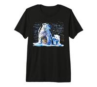 Polar Bear, Hand Painted Polar Bear Premium T-Shirt