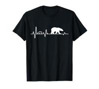 Polar bear heartbeat bear north pole love polar bears T-Shirt