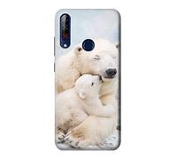 Polar Bear Hug Family Case Cover For LG W30 Pro