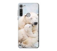 Polar Bear Hug Family Case Cover For Motorola Moto G8