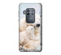 Polar Bear Hug Family Case Cover For Motorola Moto One Zoom, Moto One Pro