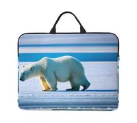 Polar Bear Ice Print 14in Laptop Case Sleeve Water-Resistant Portable Notebook Cover Bag For Office