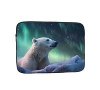Polar bear in the snow 12 inch Prints Laptop Case - Slim and Portable, Suitable for Office Travel and Commute