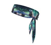 Polar bear in the snow Printed headband, adiustable headband, perfect for running, fitnessand other sports.