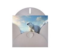 Polar Bear In The Sun Print Greeting Cards Blank Cards | Greeting Card With Envelopes For Birthday,Congratulations,Wedding,Christmas