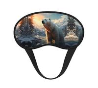 Polar Bear in Winter Full-Coverage Sleep mask Full-Coverage Sleep mask Relaxing Stress-Free Nighttime Eye mask