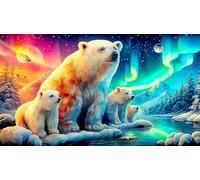 polar-bear Jigsaw Puzzle 1000 Pieces Impossible Hard Difficult Educational Games for Adults Kids Great Gift Idea 70x50cm/1000pcs